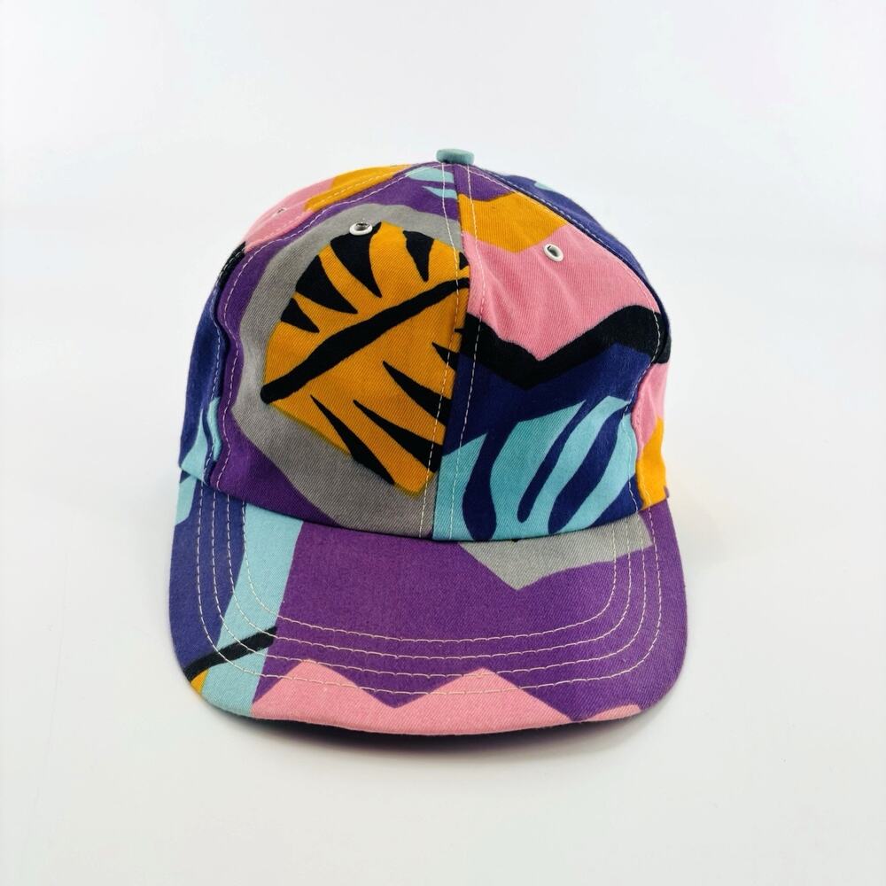 Vintage 80’s Hat Cap SnapBack AOP Colorful Pastel Multicolor Aztec